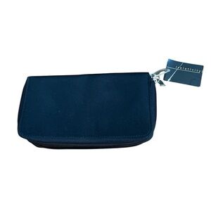 Relativity Zip Travel Card Wallet Black NWT